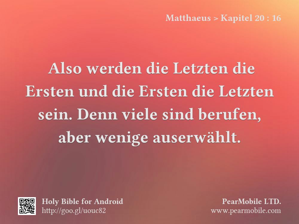Matthaeus, Kapitel 20:16